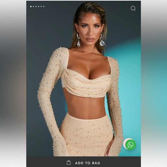 Oh Polly Embellished set in sand - Picture 2 of 10